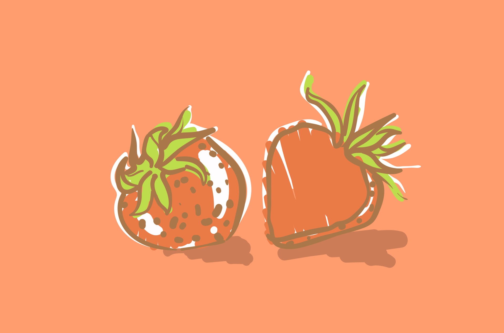Strawberries graphic