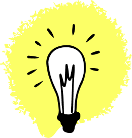 lightbulb graphic icon
