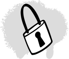 Lock icon graphic