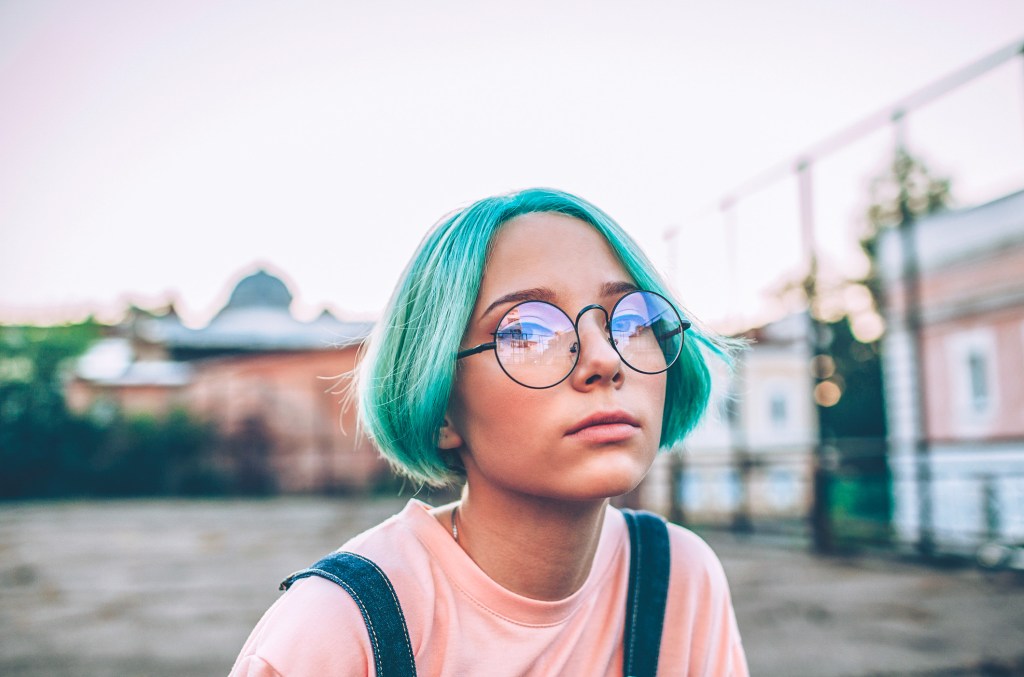 upset teen