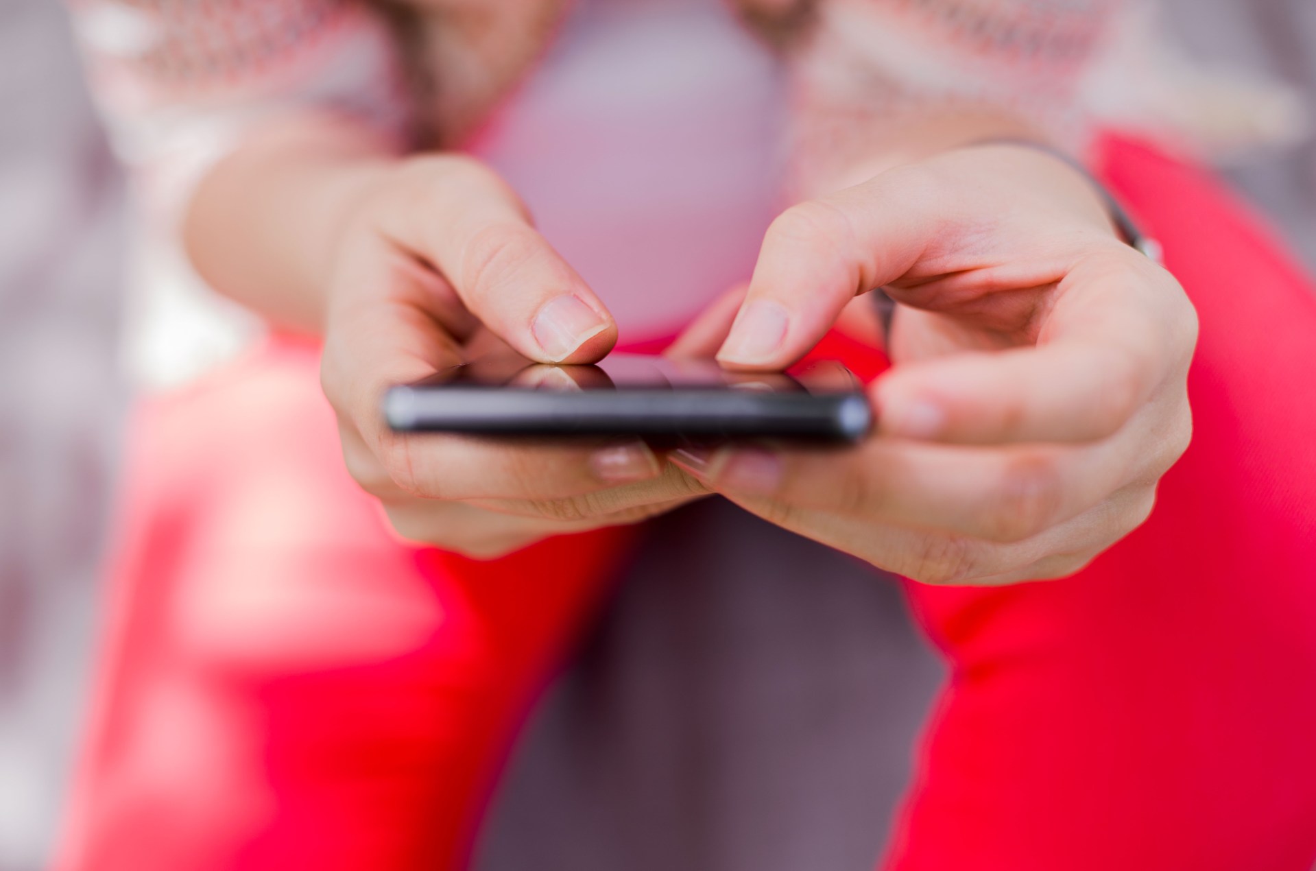 teen on phone