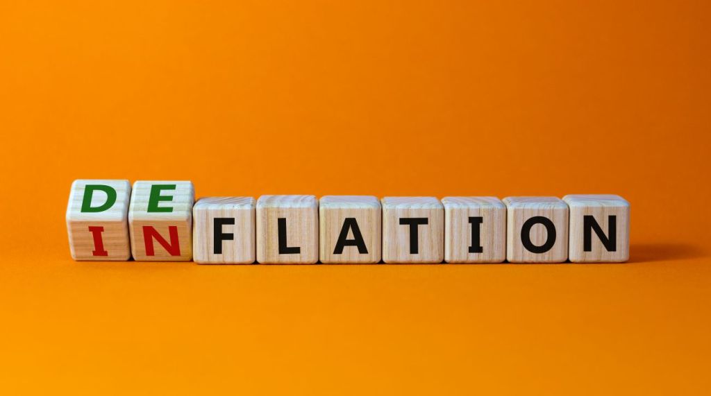 Blocks changing from inflation to deflation