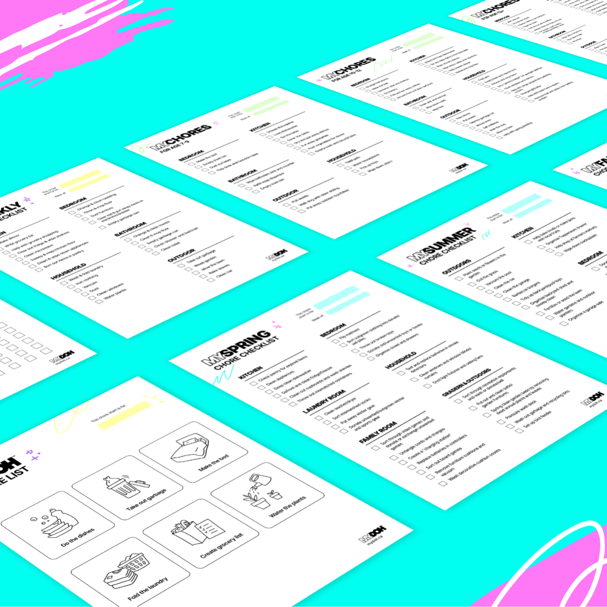 Free downloadable chore charts