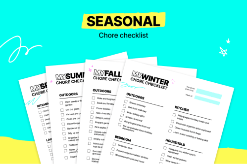 Seasonal chore charts