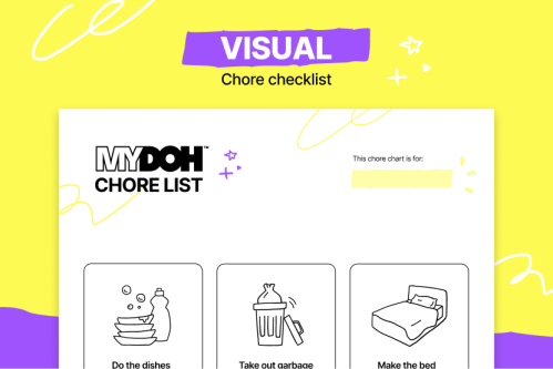Visual chore chart