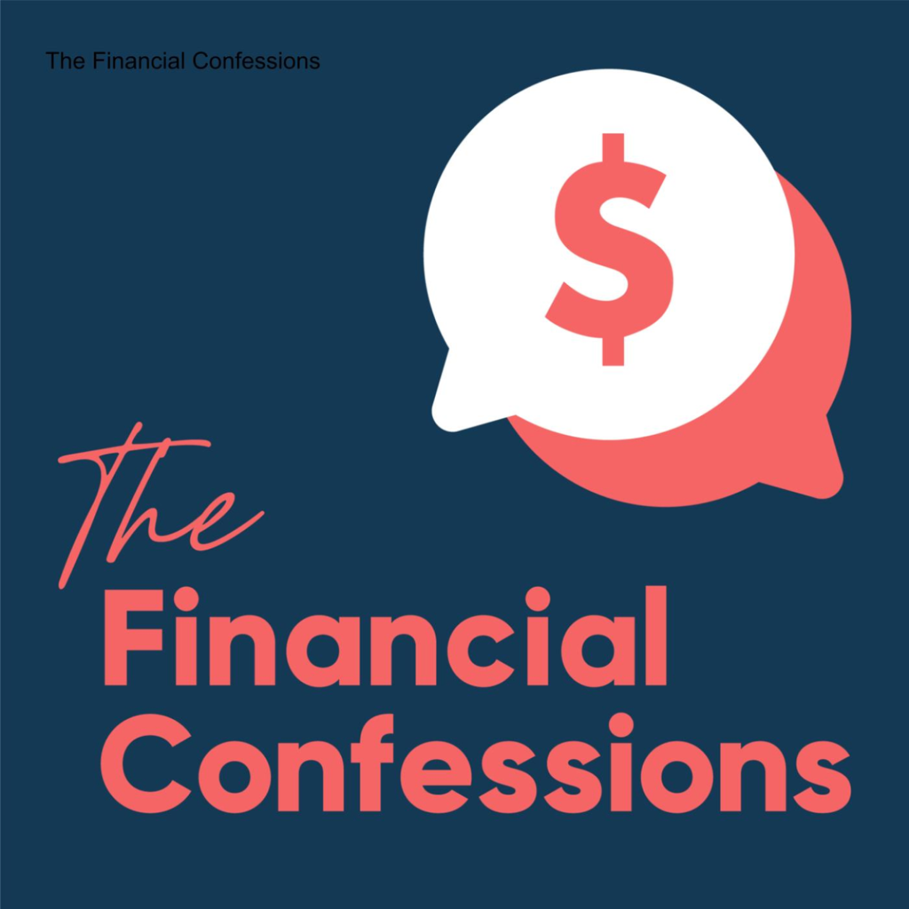 Image of speech bubble with dollar sign and title The Financial Confessions