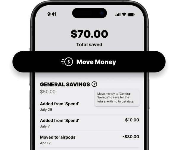Mydoh app - move money