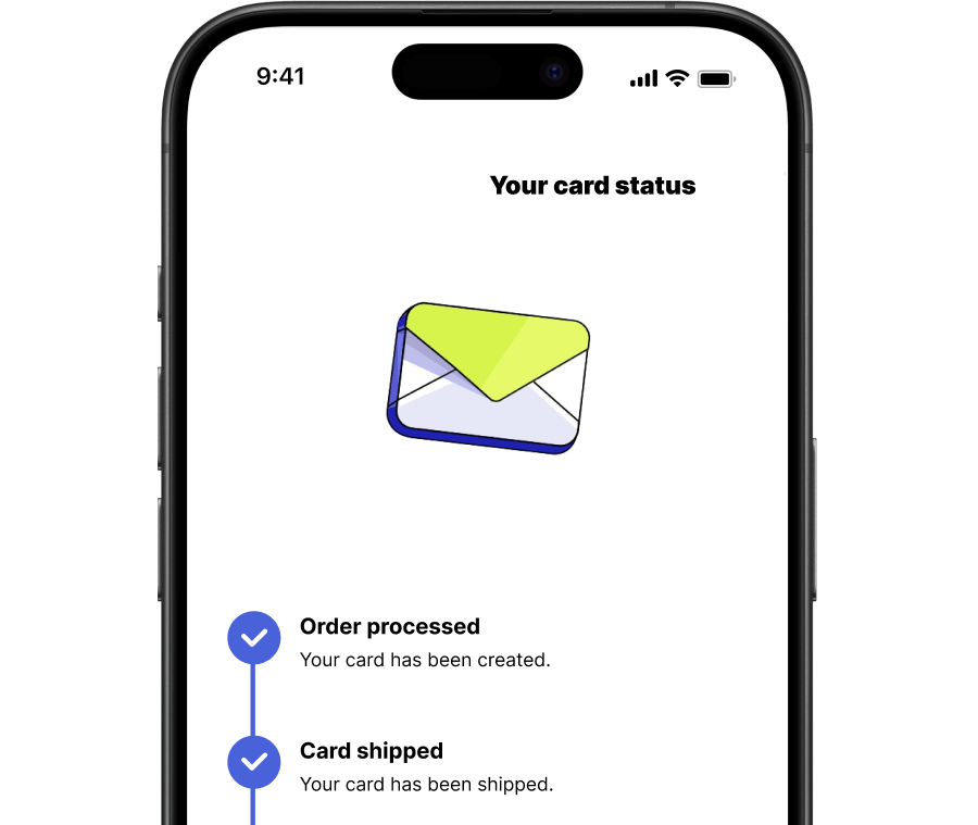 Mydoh app - ordering smart cash card