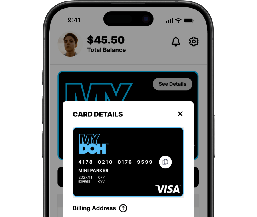 Mydoh app - Digital smart cash card